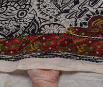 Sushila Vintage Indian Saree Pure Georgette Silk Printed Floral Sari Fabric