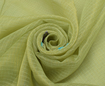 Sushila Vintage Green Saree Pure Tissue Silk Embroidered Floral Sari Fabric