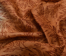 Sushila Vintage Indian Saree 100% Pure Silk Printed Floral Sari Craft Fabric