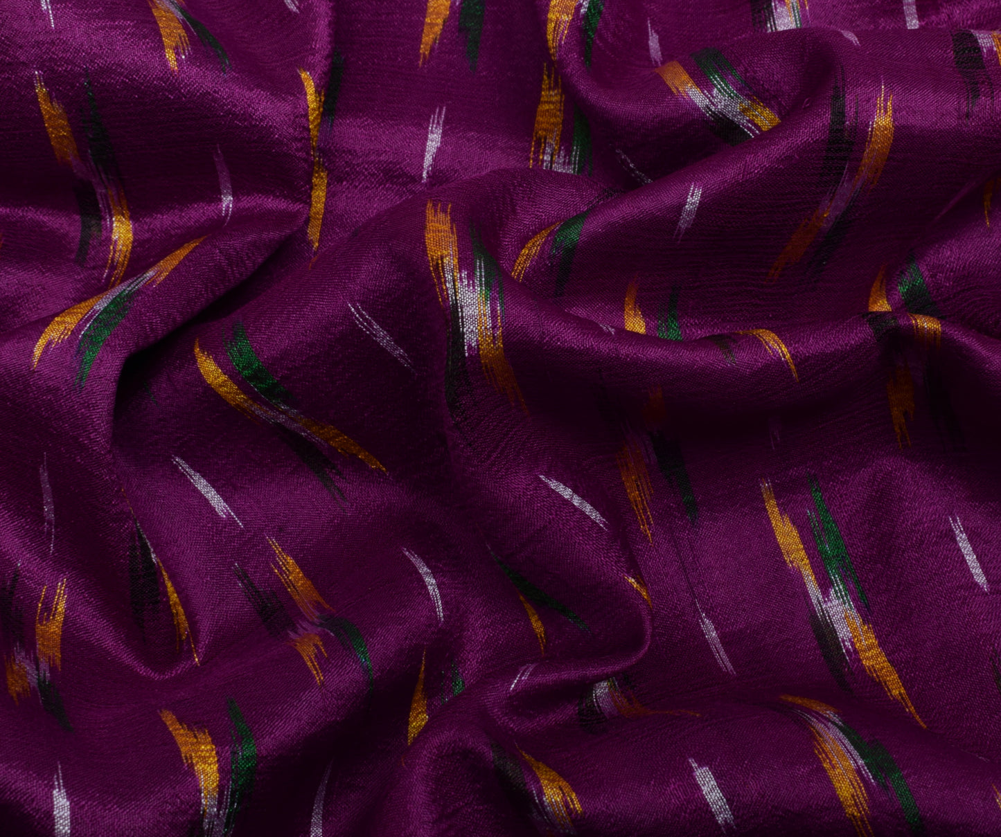 Sushila Vintage Purple Saree Pure Silk Hand Woven Ikat Patola Sari Craft Fabric