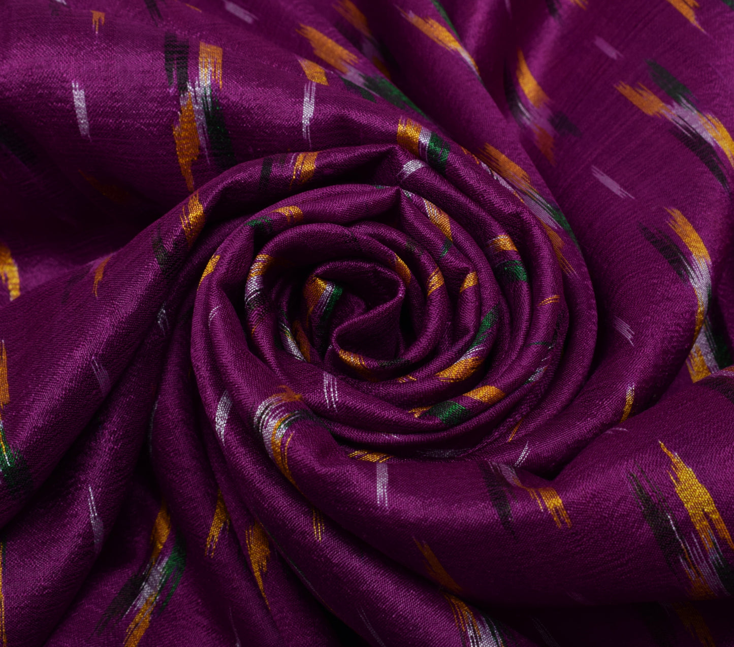 Sushila Vintage Purple Saree Pure Silk Hand Woven Ikat Patola Sari Craft Fabric