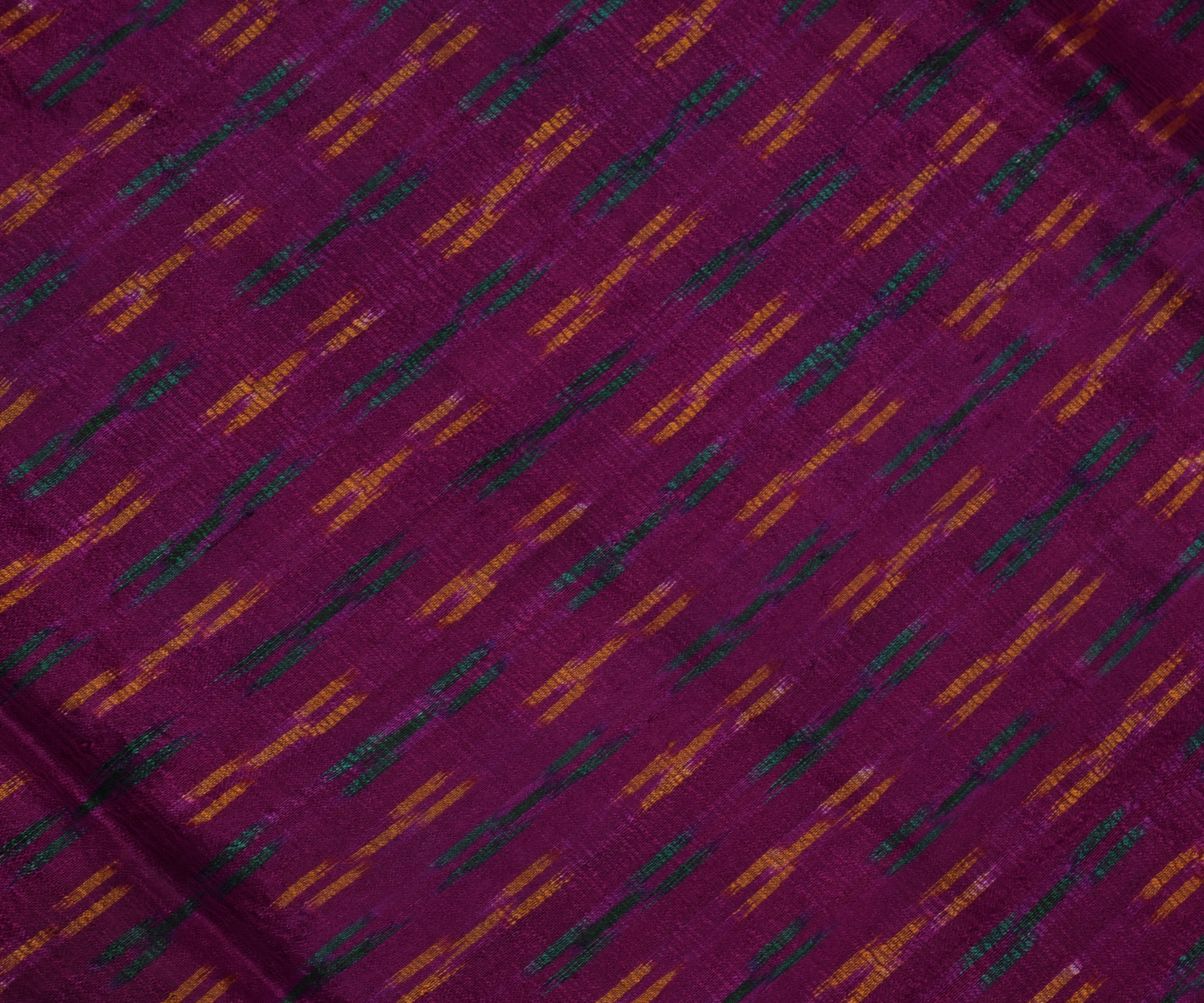 Sushila Vintage Purple Saree Pure Silk  Hand Woven Ikat Patola Sari Craft Fabric