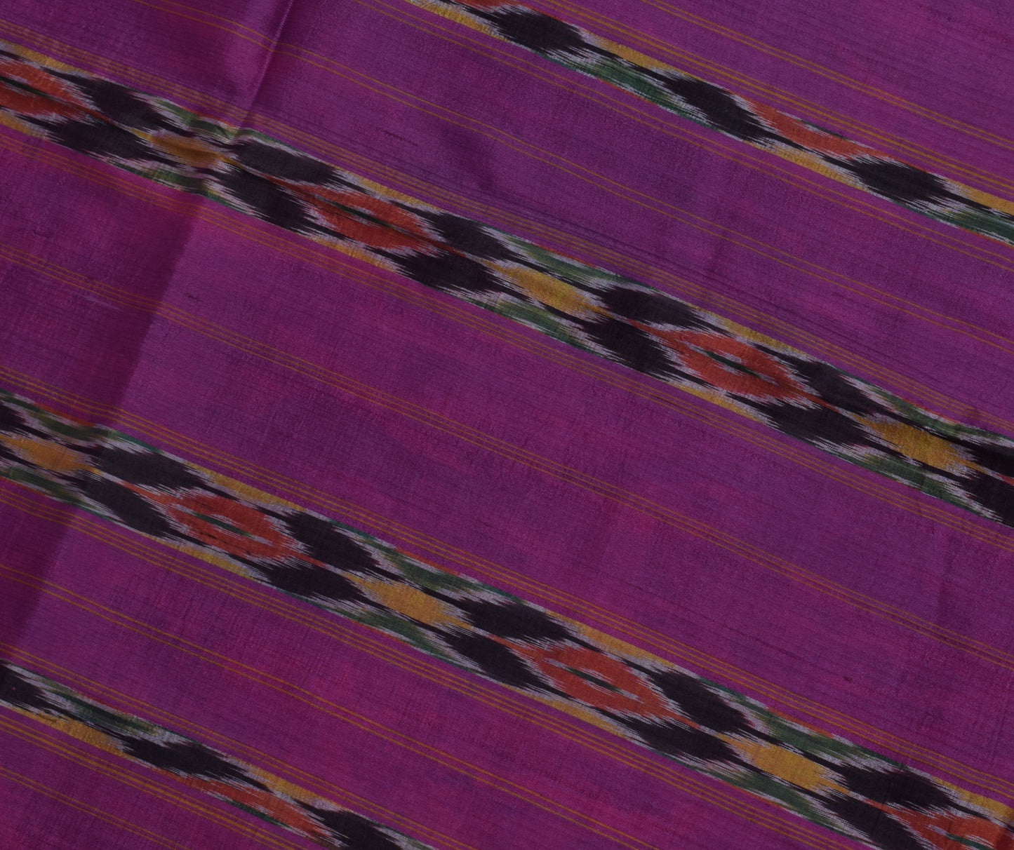 Sushila Vintage Green Saree Pure Silk Hand Woven Ikat Patola Sari Craft Fabric