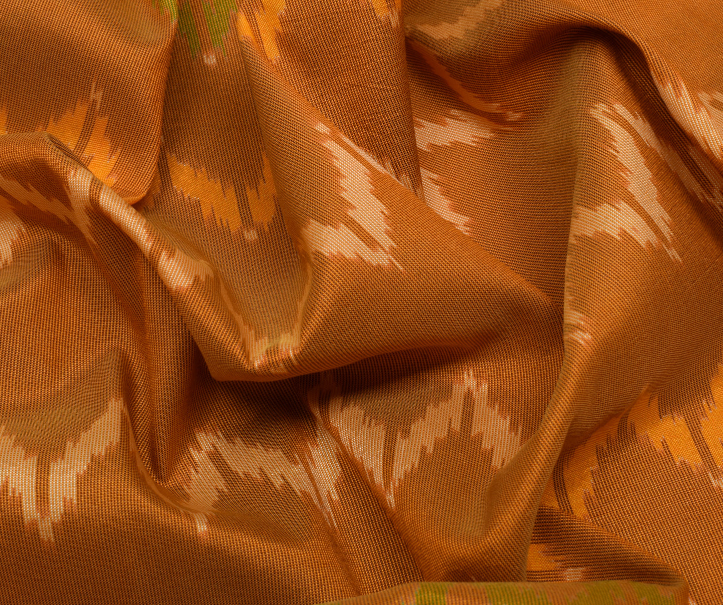 Sushila Vintage Indian Saree Blend Silk Hand Woven Ikat Patola Sari Craft Fabric
