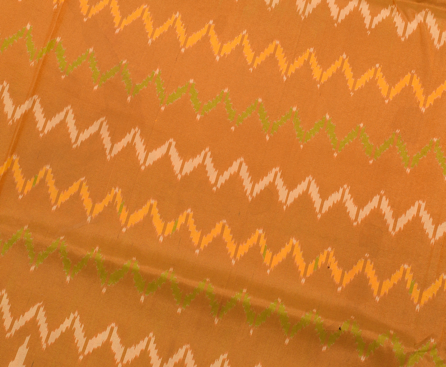 Sushila Vintage Indian Saree Blend Silk Hand Woven Ikat Patola Sari Craft Fabric