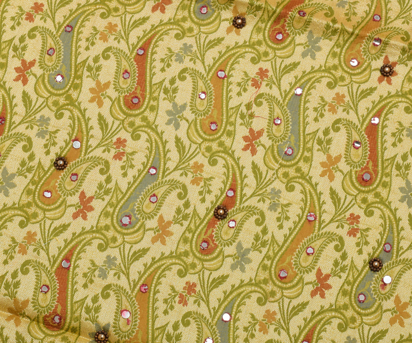 Sushila Vintage Indian Peach Saree 100% Pure Silk Woven Sari Craft 5 Yard Fabric
