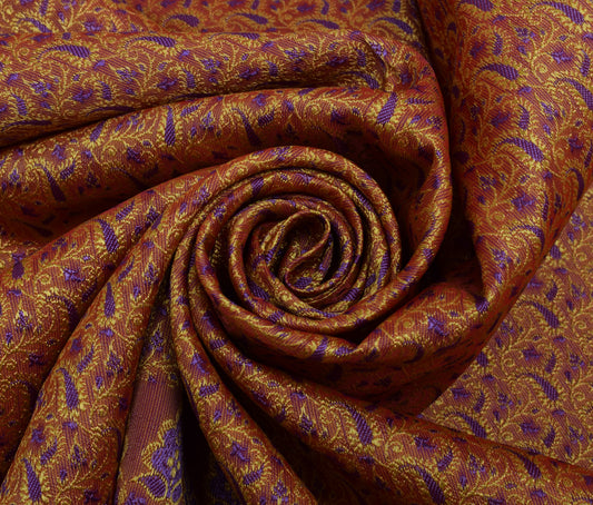 Sushila Vintage Indian Saree Blend Silk Woven Paisley Sari Craft Decor Fabric