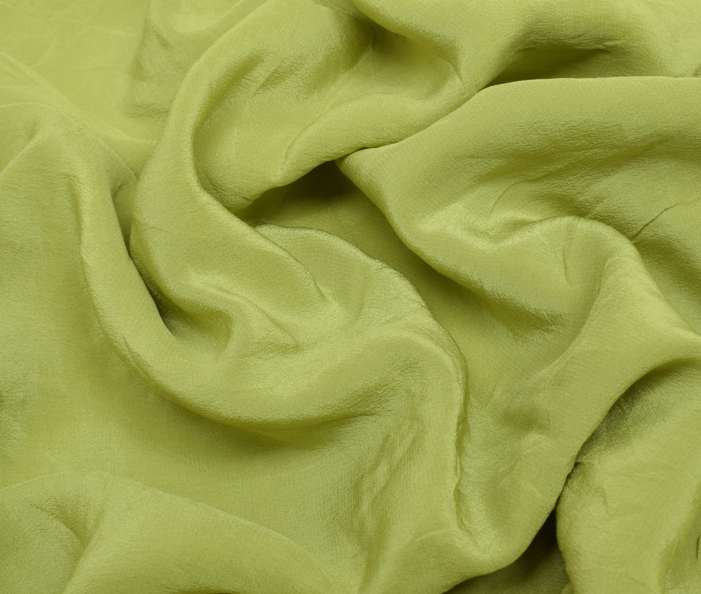 Sushila Vintage Green Saree Pure Crepe Silk Glass Beads Embellish Floral Sari Craft Fabric