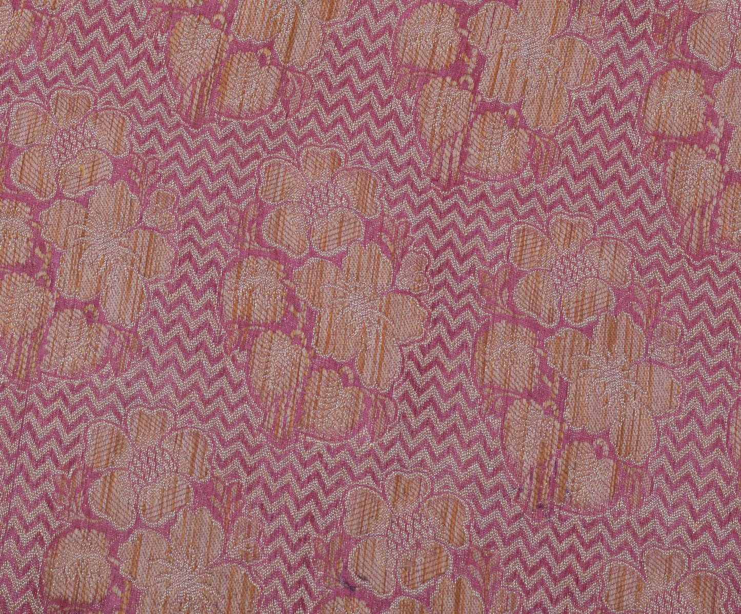 Sushila Vintage Purple Saree 100% Pure Silk All Over Woven Paisley Sari Fabric