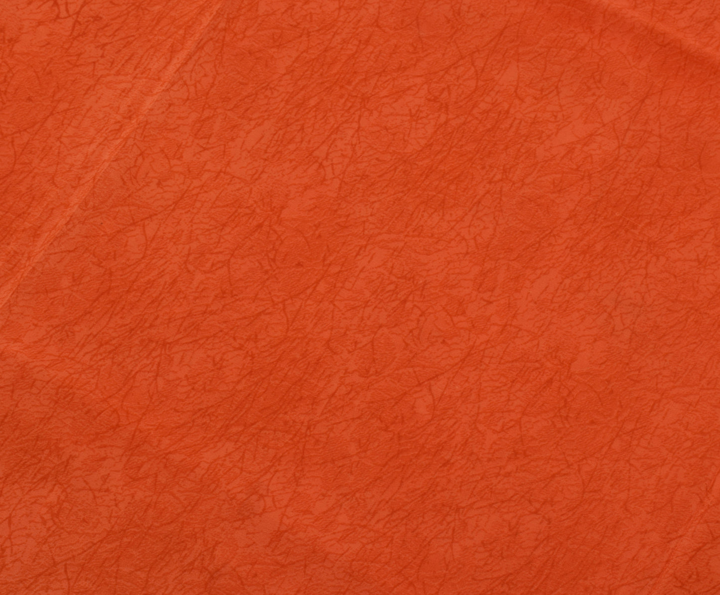 Sushila Vintage Indian Orange Saree Pure Crepe Silk Printed Sari Craft Fabric