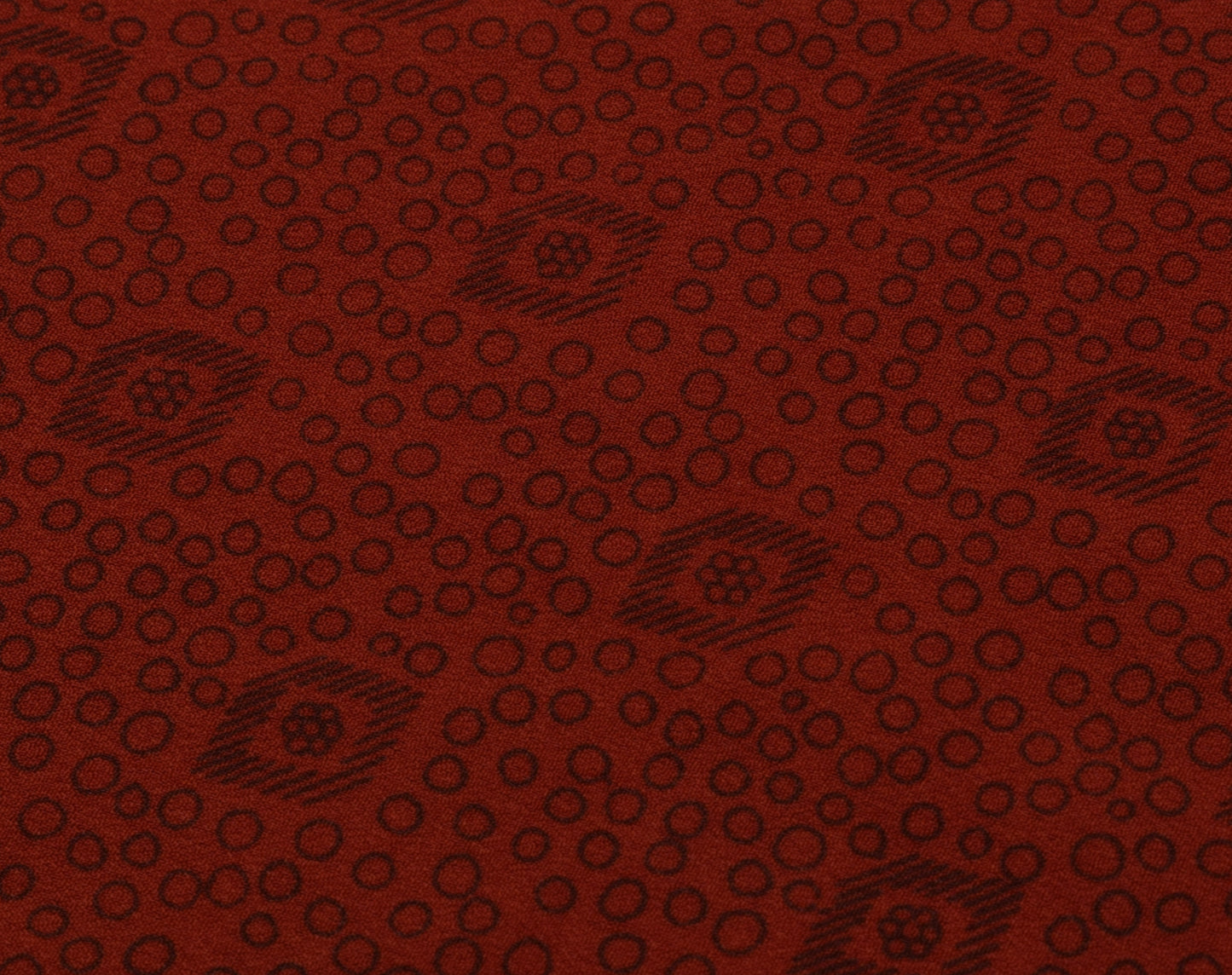 Sushila Vintage Indian Maroon Saree Blend Silk Printed Sari Craft 5 Yard Fabric
