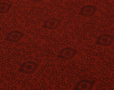 Sushila Vintage Indian Maroon Saree Blend Silk Printed Sari Craft 5 Yard Fabric