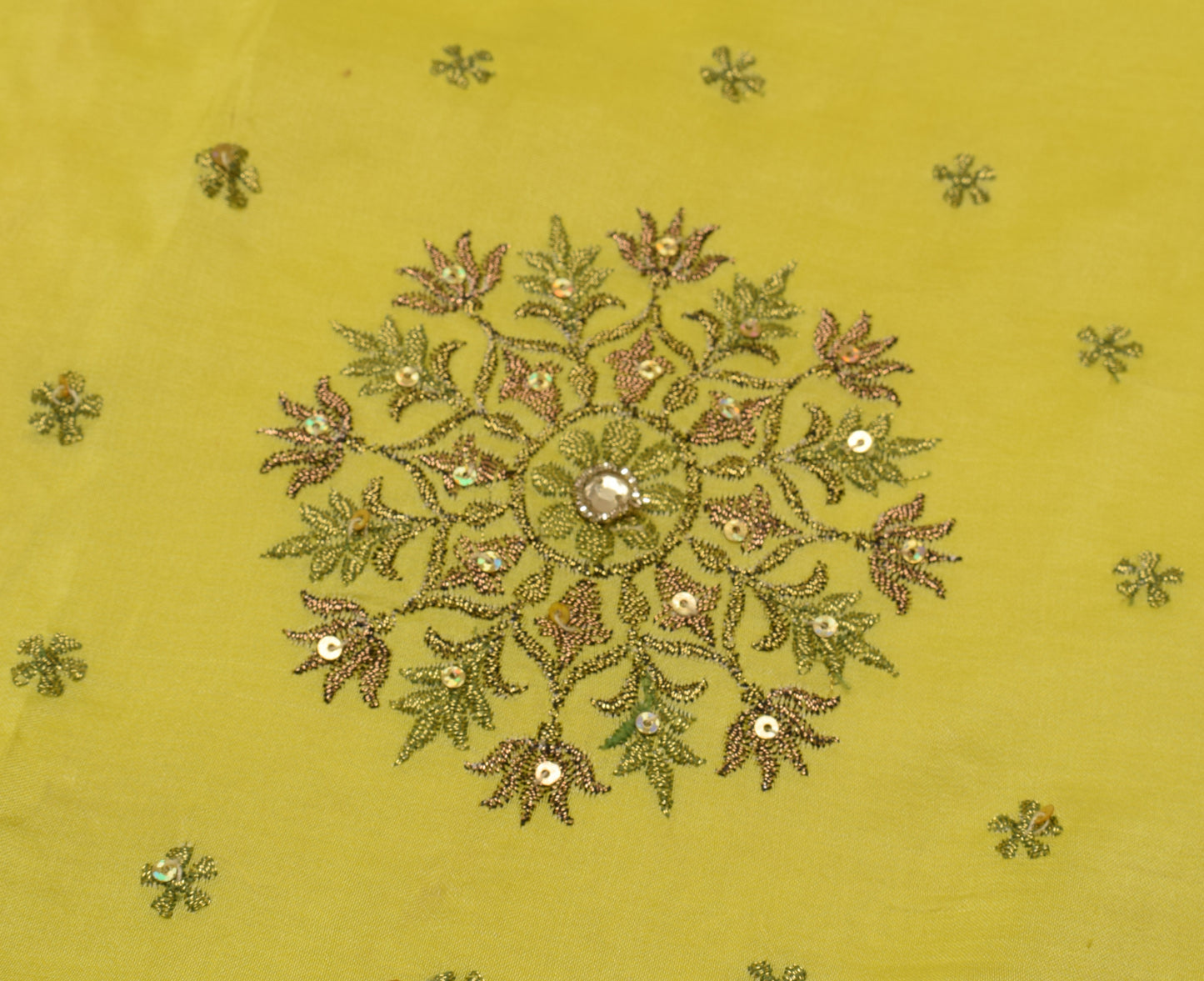 Sushila Vintage Indian Saree 100% Pure Silk Woven Floral Sari Craft 5 YD Fabric