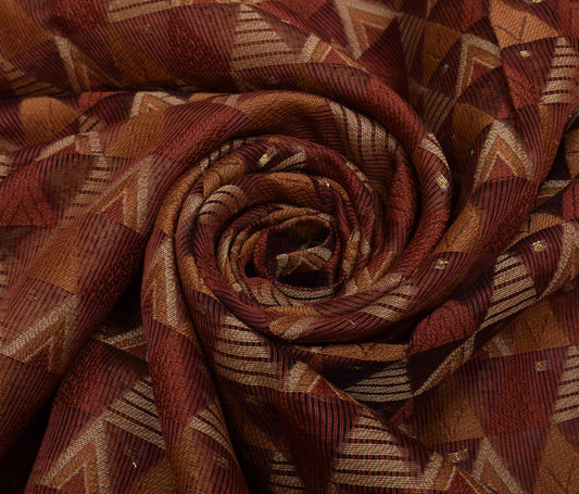 Sushila Vintage Indian Saree 100% Pure Silk Woven 5 Yard Sari Craft Decor Fabric