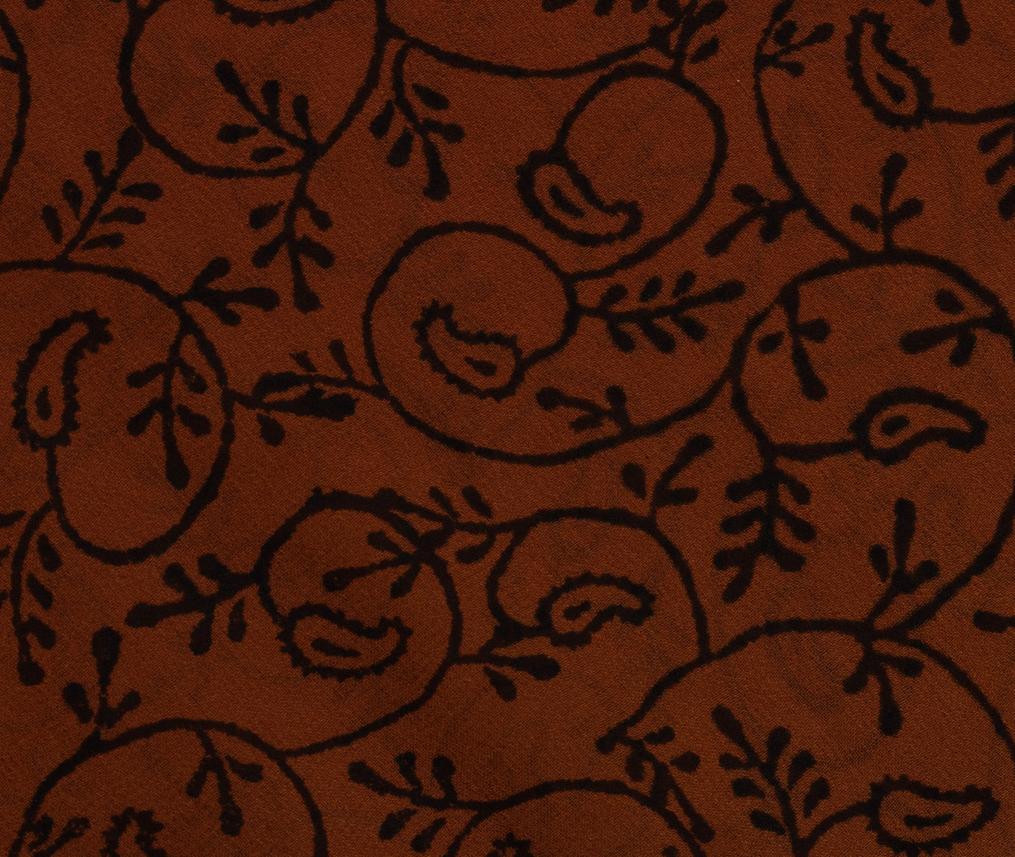Sushila Vintage Brown Saree Pure Georgette Silk Printed Floral Sari Craft Fabric