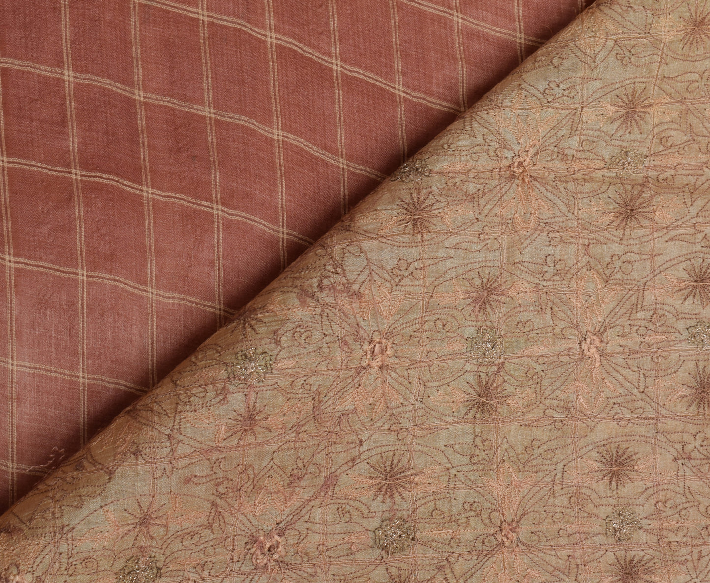 Sushila Vintage Indian Saree 100% Pure Silk Woven 5 Yard Sari Craft Fabric