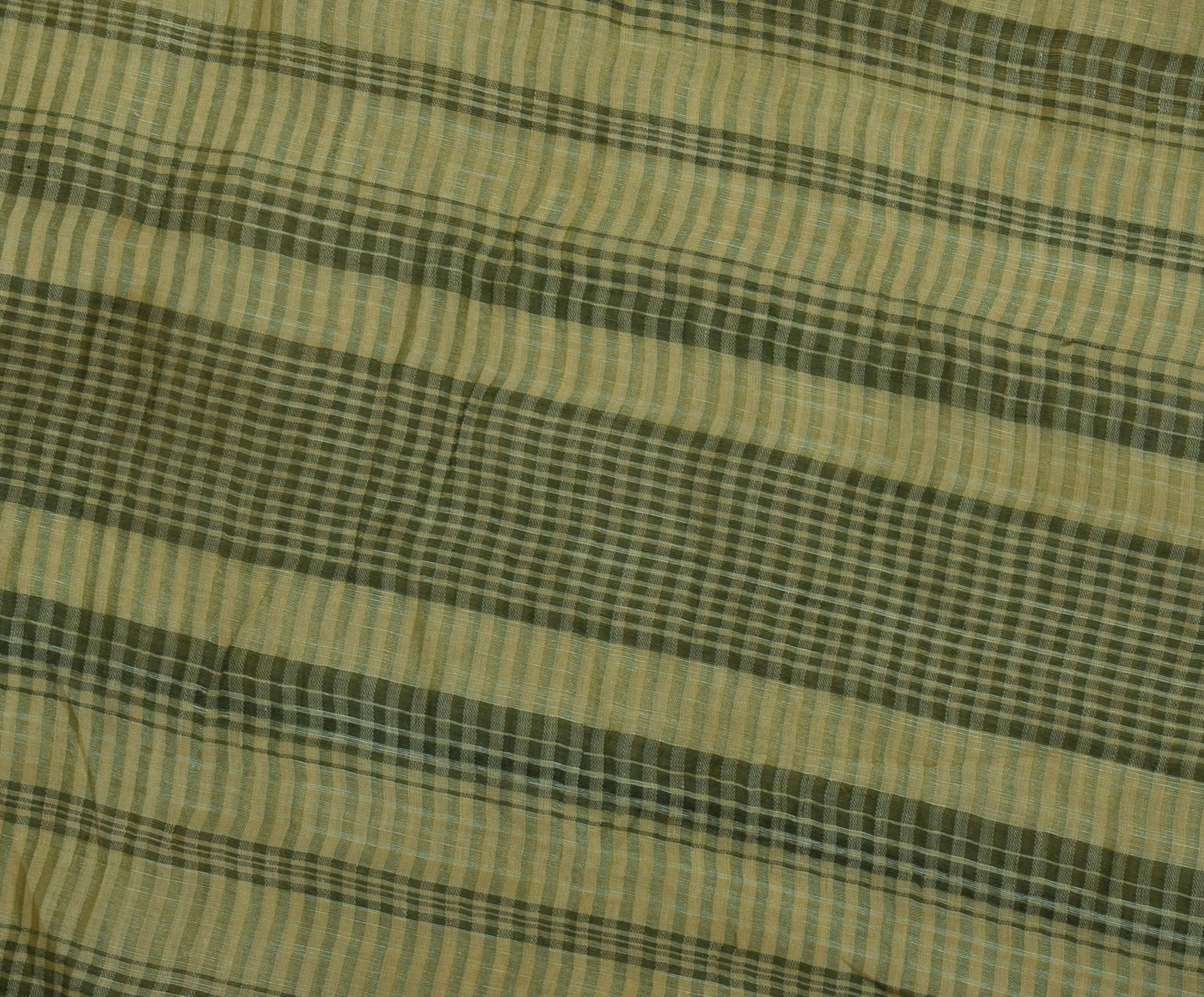 Sushila Vintage Indian Green Saree 100% Pure Silk Woven 5 Yard Sari Craft Fabric