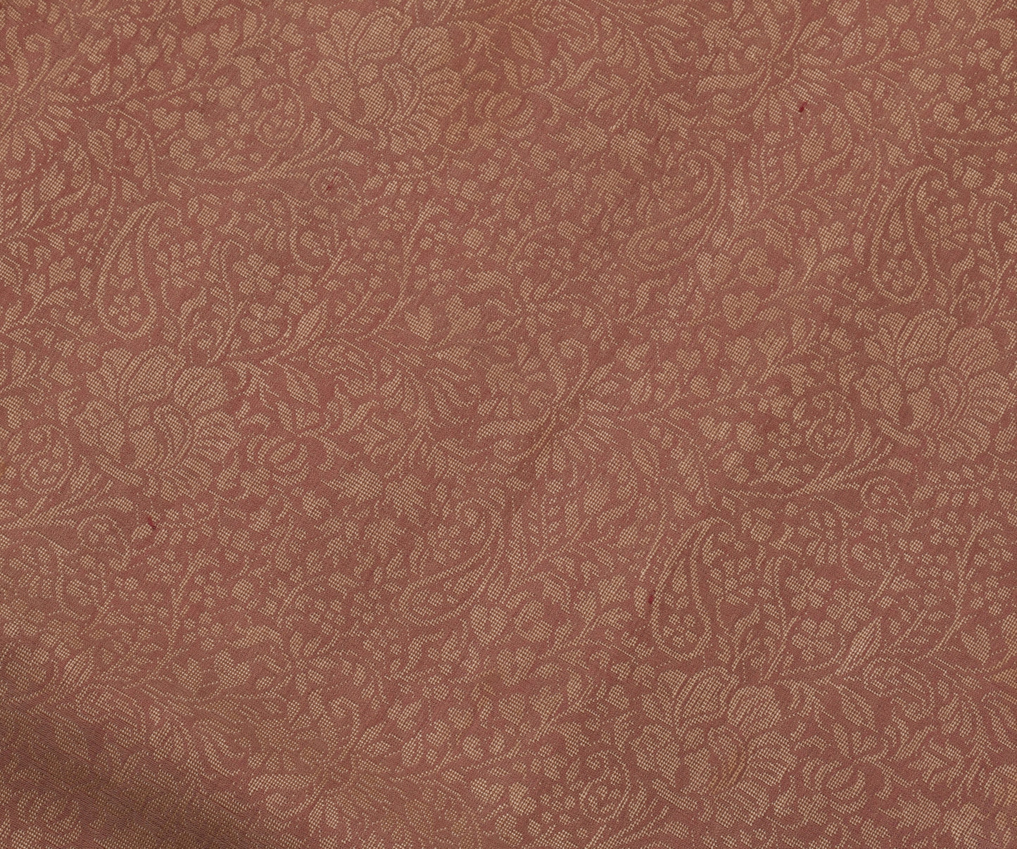 Sushila Vintage Indian Saree 100% Pure Silk Woven Paisley Sari Craft Fabric