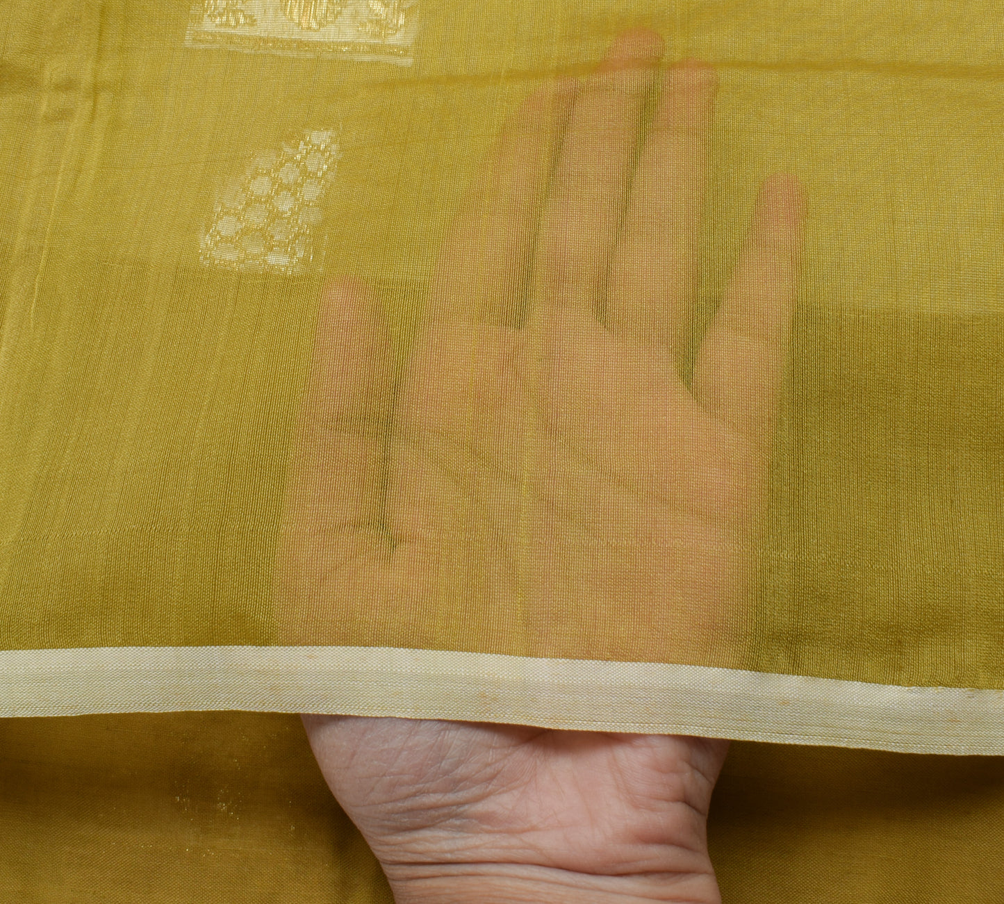 Sushila Vintage Green Indian Saree 100% Pure Cotton Woven Floral Sari Fabric