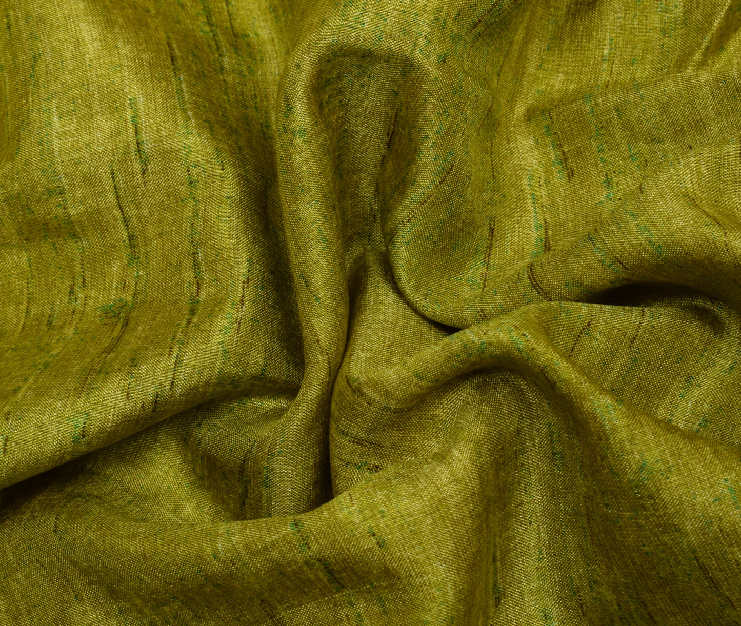Sushila Vintage Green Indian Saree Blend Silk Humans Applique Work Sari Fabric