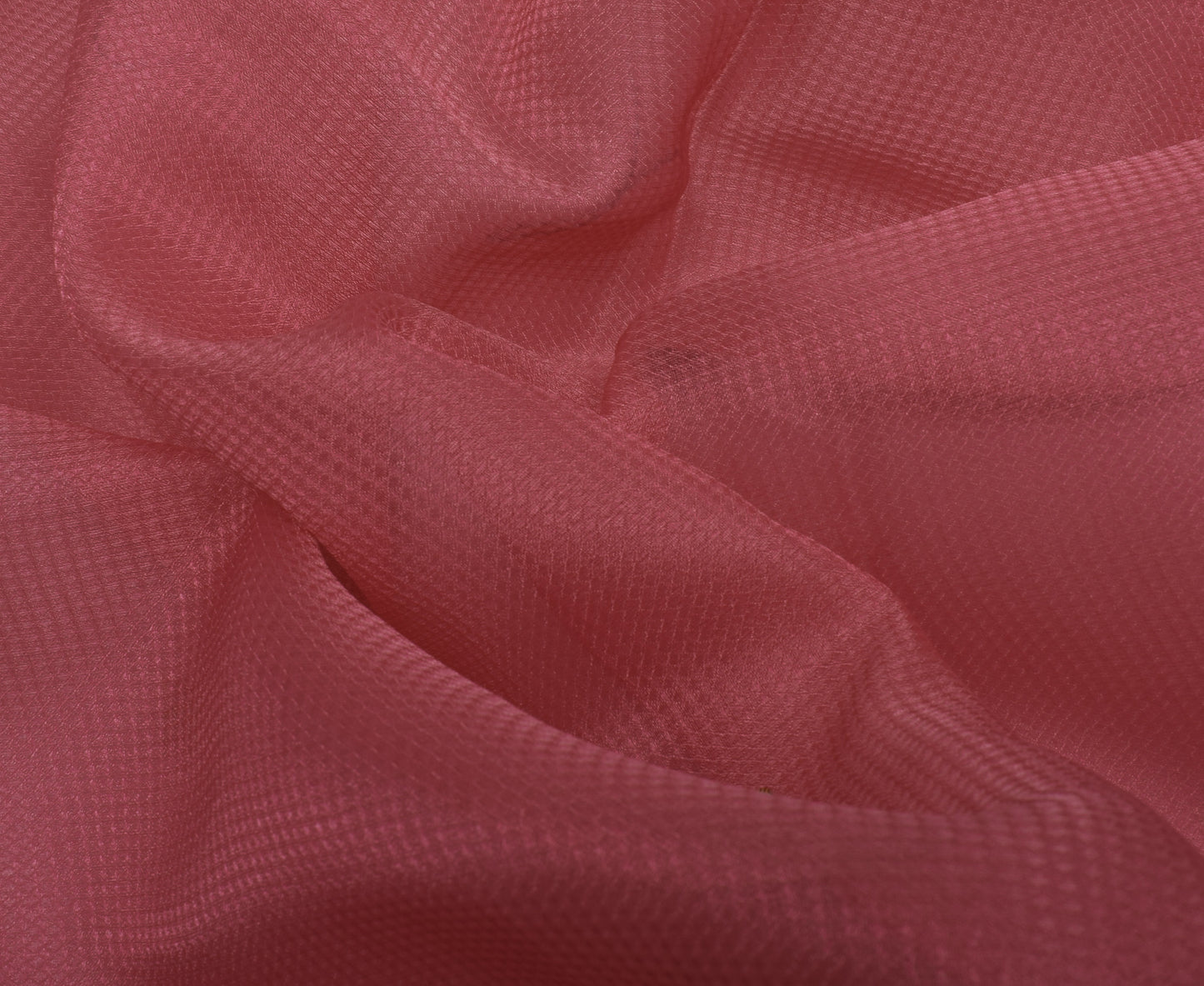 Sushila Vintage Pink Saree Blend Tissue Silk Hand Beaded Zardozi Sari Fabric