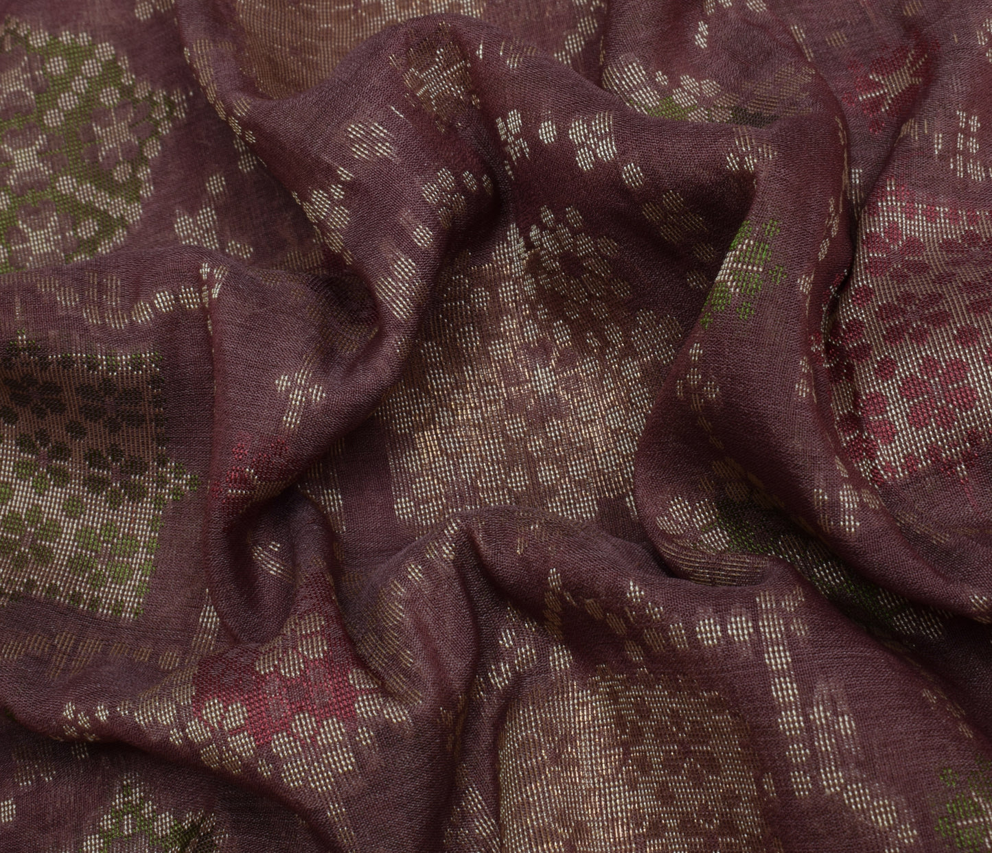 Sushila Vintage Indian Saree 100% Pure Silk Zari Woven Floral Sari Craft Fabric