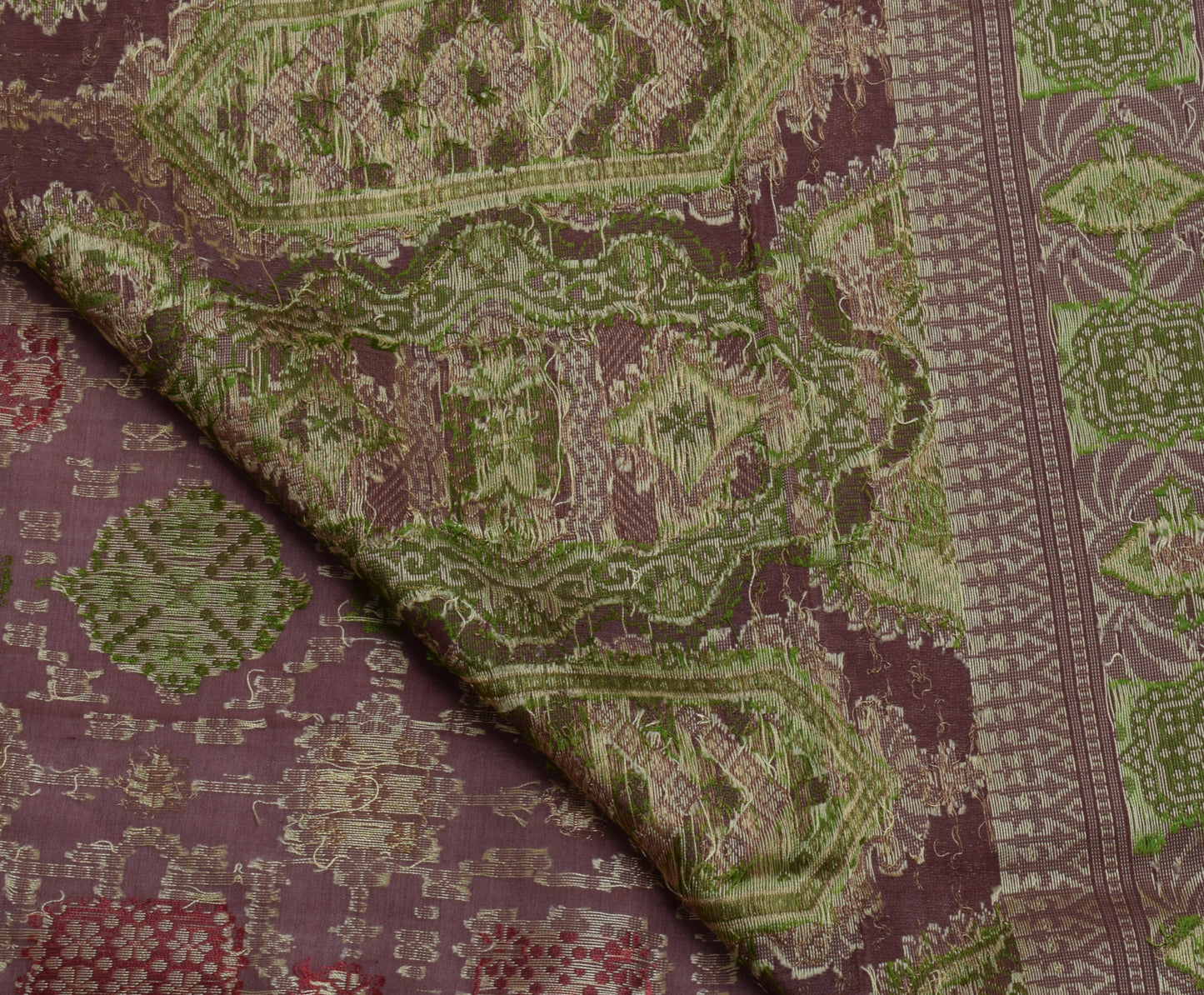 Sushila Vintage Indian Saree 100% Pure Silk Zari Woven Floral Sari Craft Fabric