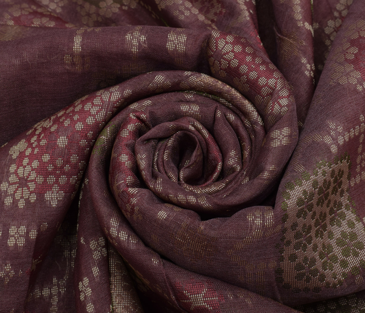 Sushila Vintage Indian Saree 100% Pure Silk Zari Woven Floral Sari Craft Fabric