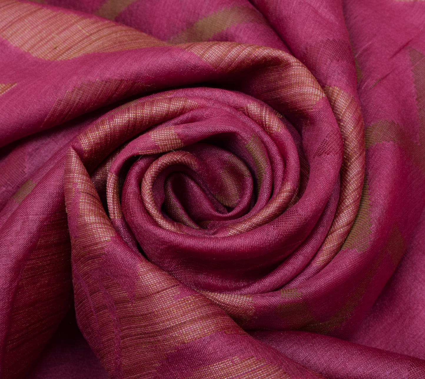 Sushila Vintage Pink Saree 100% Pure Silk Woven Floral Sari Craft 5 YD Fabric
