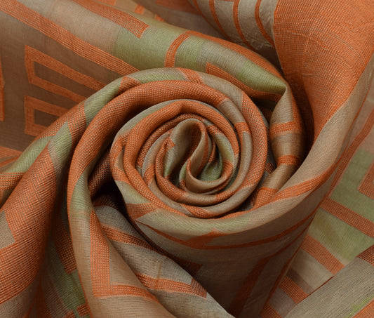 Sushila Vintage Indian Saree 100% Pure Silk Woven 5 Yard Sari Craft Decor Fabric