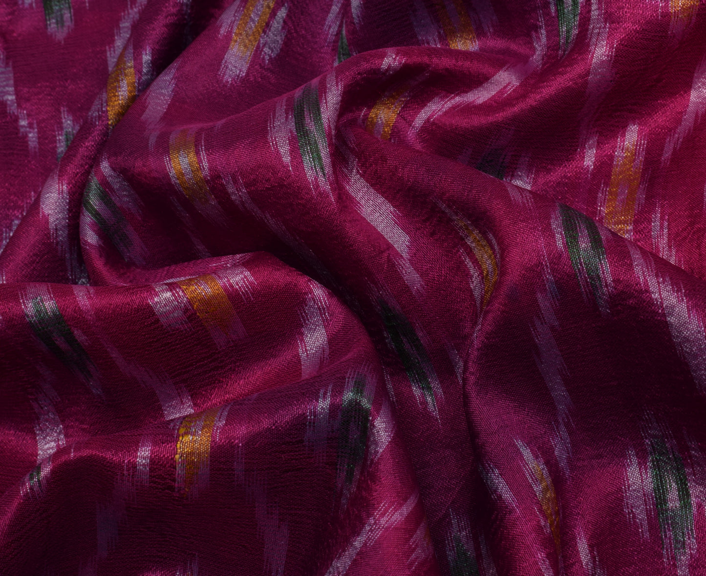 Sushila Vintage Purple Saree Pure Silk Hand Woven Ikat Patola Sari Craft Fabric