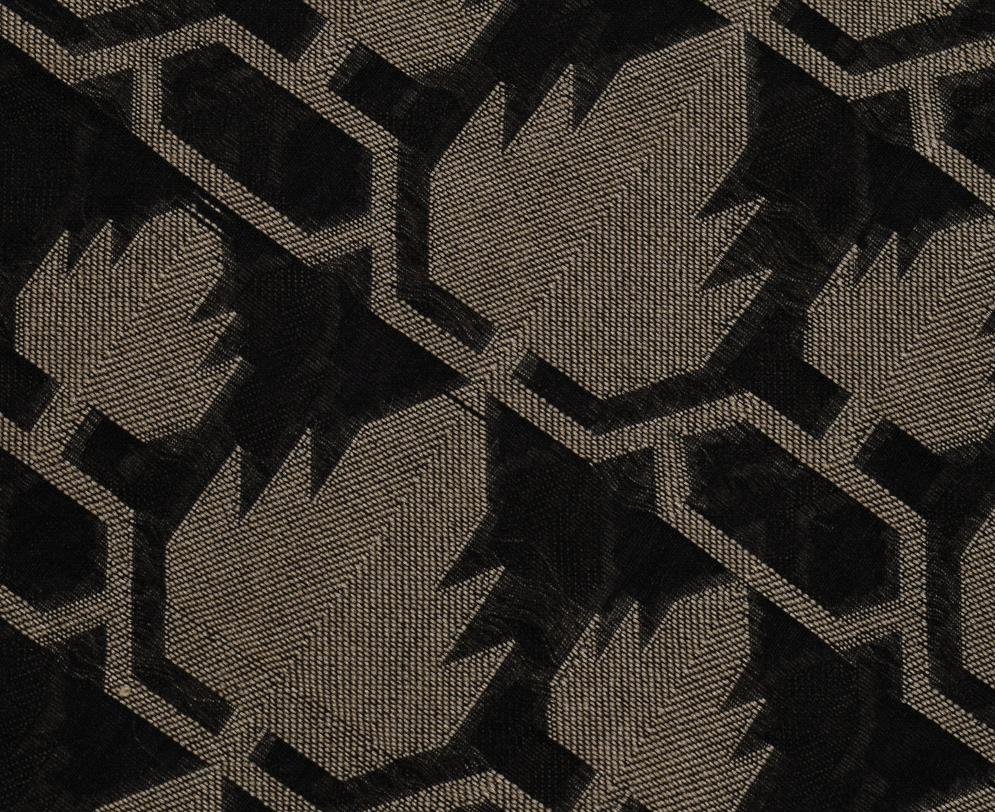 Sushila Vintage Black Saree Blend Silk Woven Floral Sari Craft 5 Yard Fabric