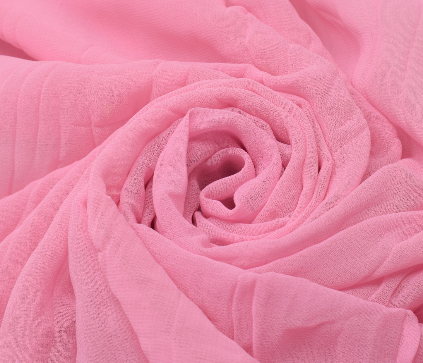 Sushila Vintage Pink Saree Art Georgette Silk & Net Mesh HEAVY Patch Work Sari Fabric
