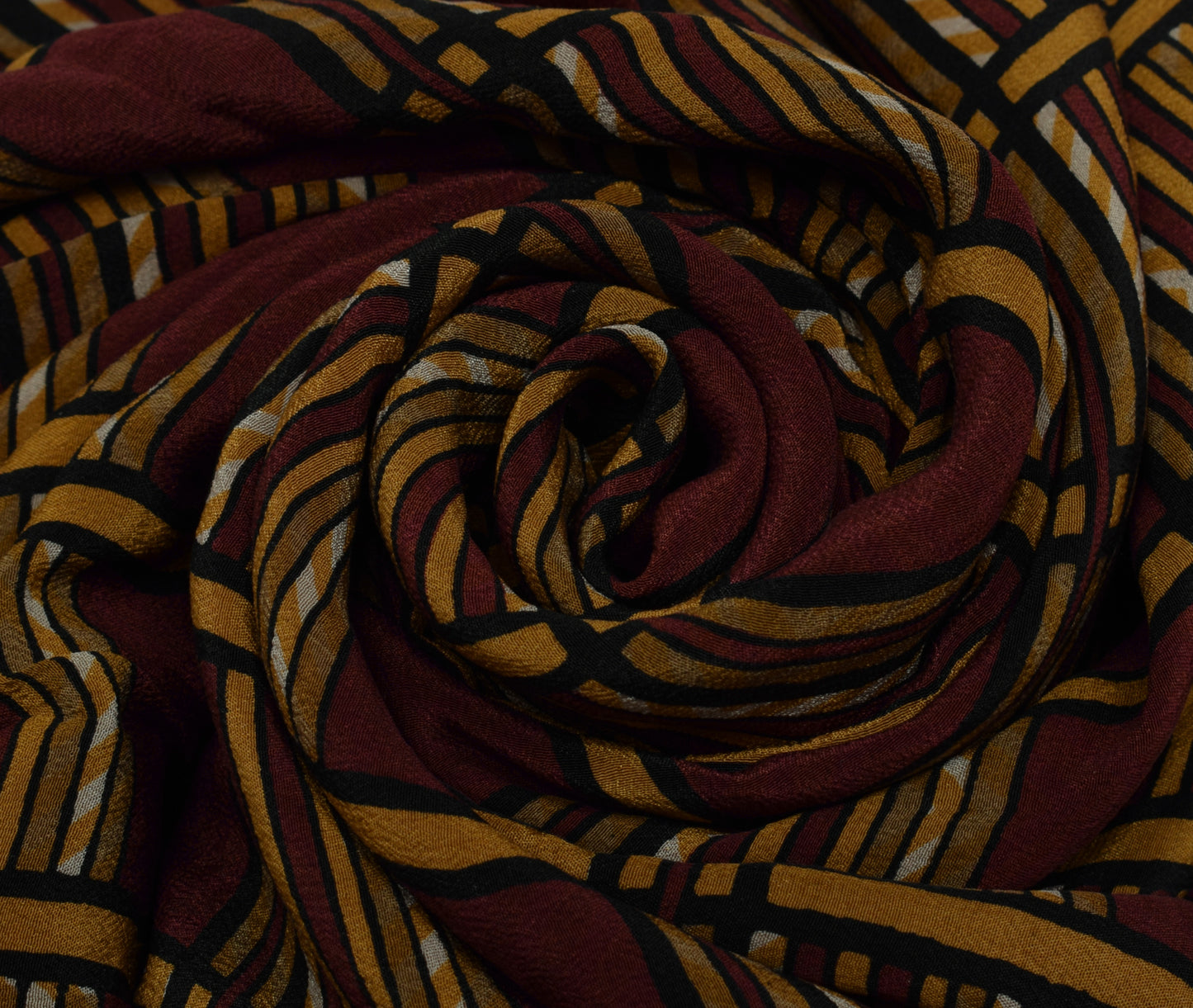 Sushila Vintage Brown Saree Pure Crepe Silk Hand Embroidered Kantha Sari Fabric