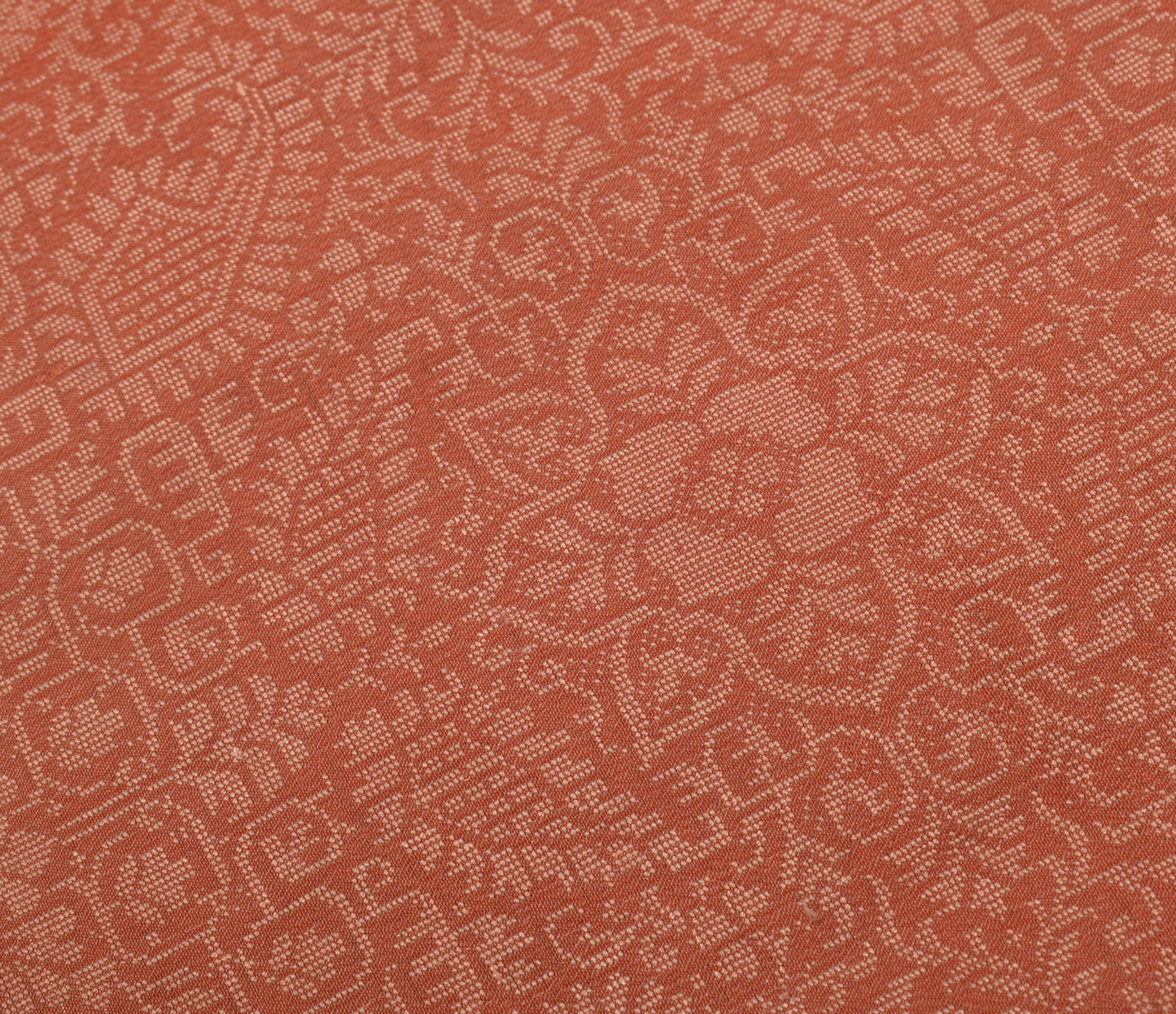 Sushila Vintage Indian Saree 100% Pure Silk Hand Beaded Floral 5 YD Sari Fabric