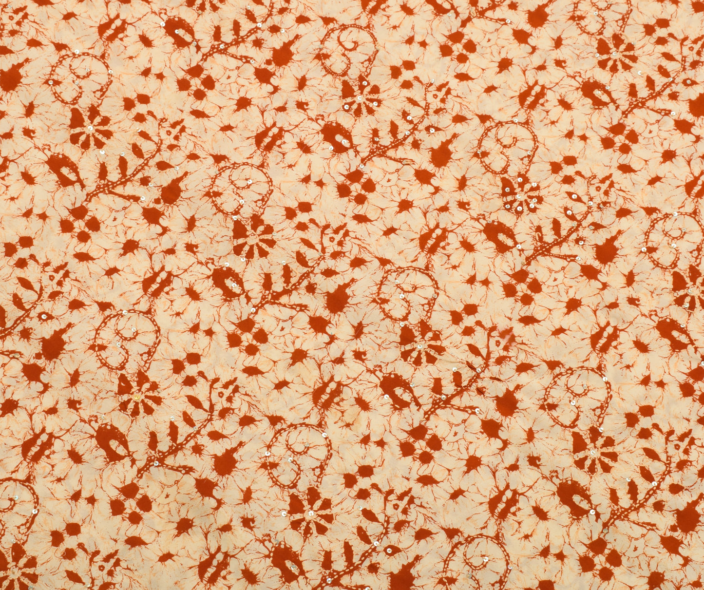 Sushila Vintage Cream Saree Blend Silk Hand Embroidered Kantha Sari Craft Fabric
