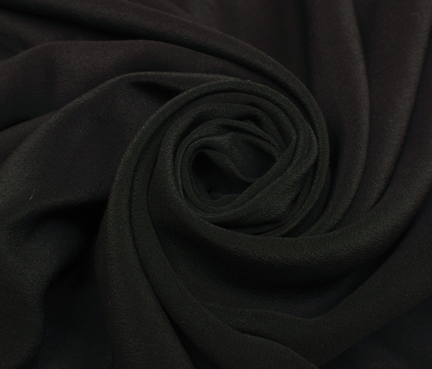Sushila Vintage Black Saree 100% Pure Crepe Hand Embroidered Floral Sari Fabric