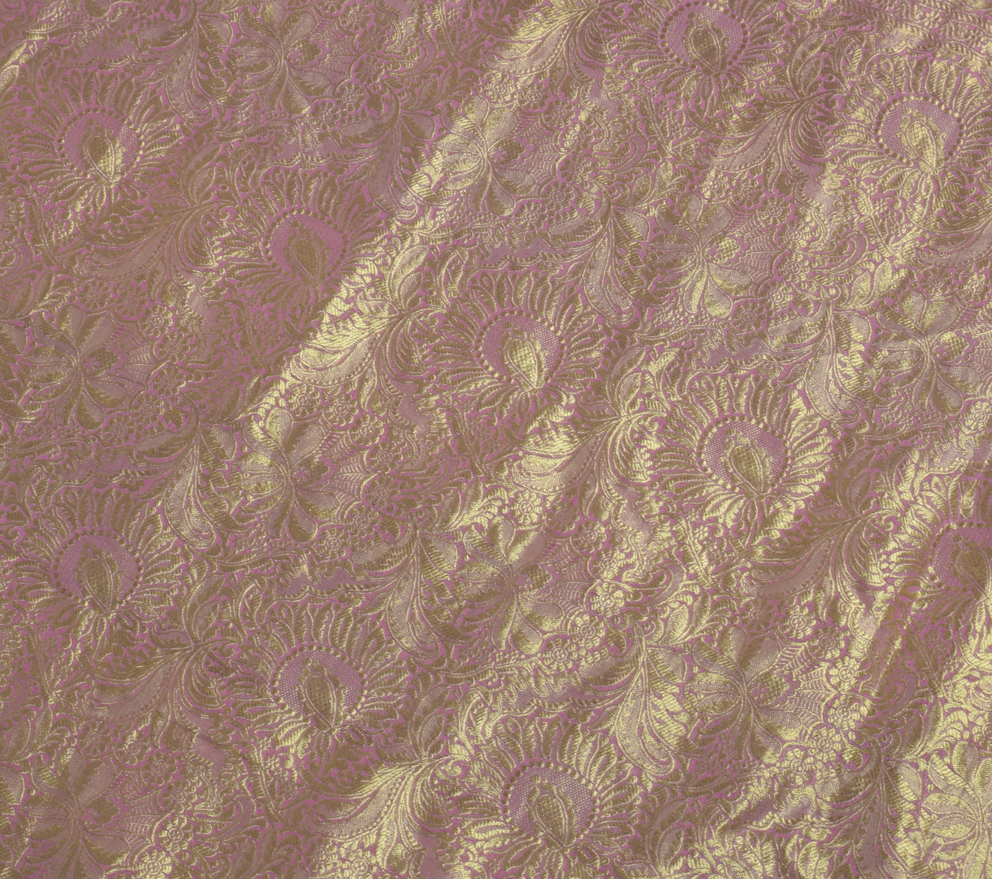 Sushila Vintage Lavender Saree Pure Georgette Silk Woven Floral 5 YD Sari Fabric