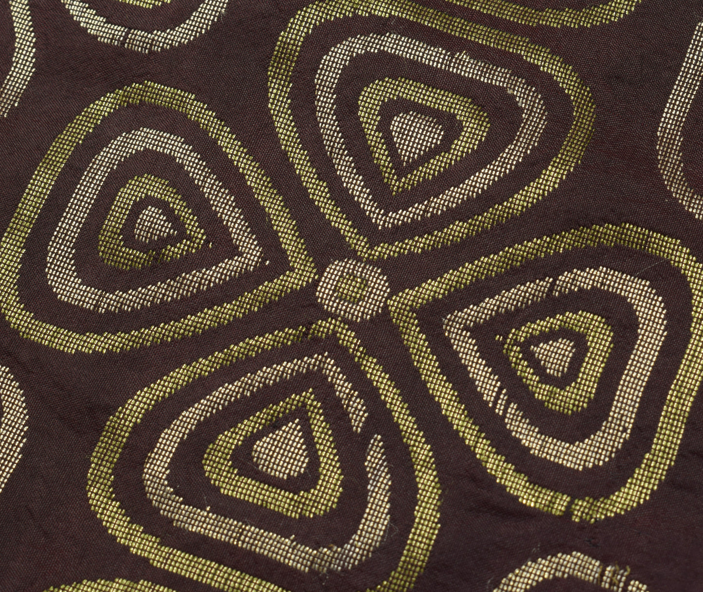 Sushila Vintage Deep Mauve Saree 100% Pure Silk Woven Floral Sari Craft Fabric