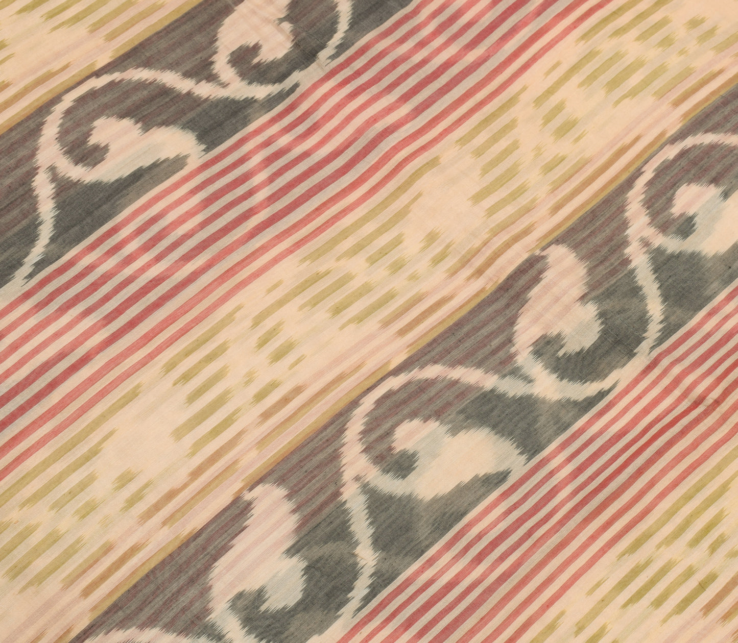 Sushila Vintage Indian Saree 100% Pure Cotton Woven Sari 5 Yard Craft Fabric