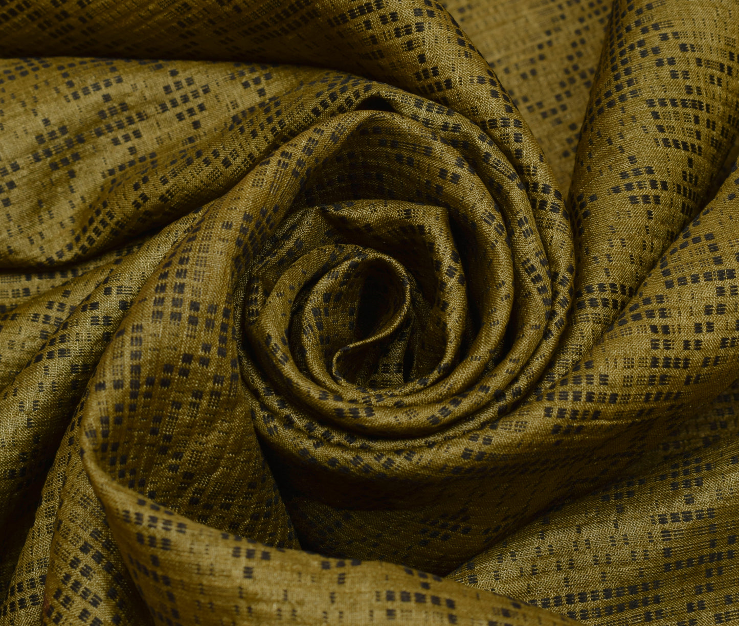 Sushila Vintage Green Indian Saree 100% Pure Silk Woven 5 Yard Sari Craft Fabric