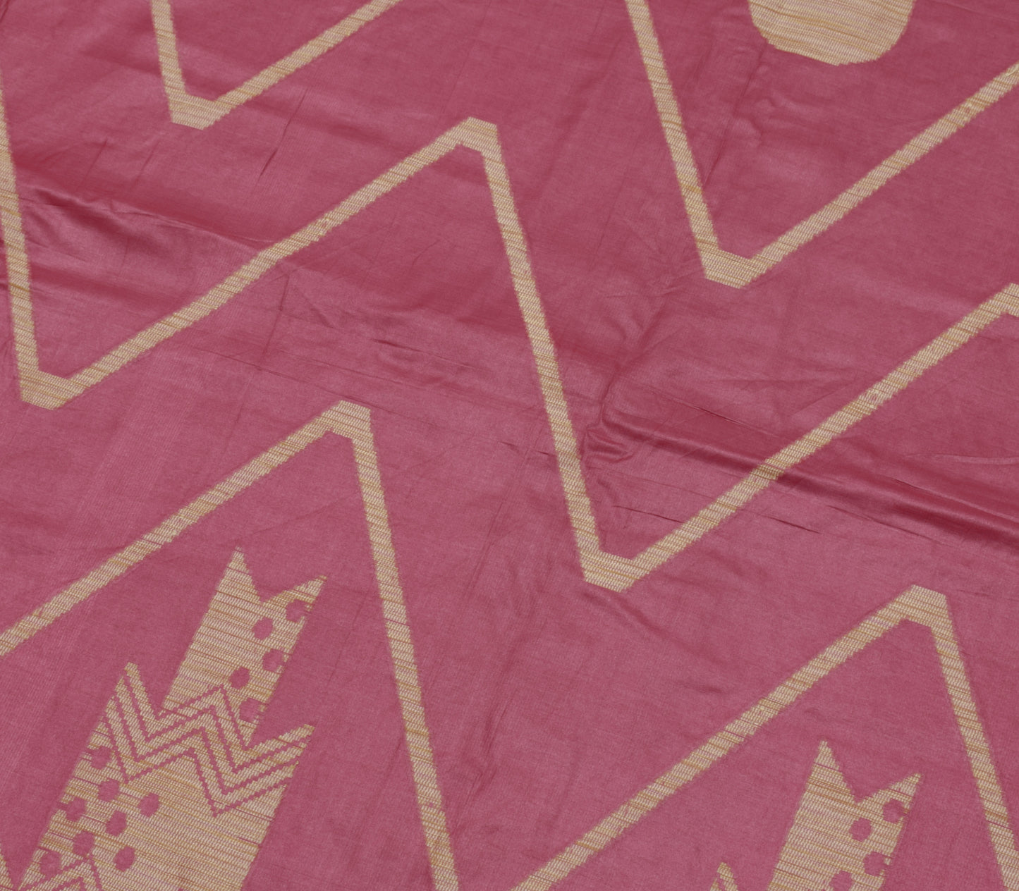 Sushila Vintage Indian Saree 100% Pure Silk Paisley Woven Sari 5 YD Craft Fabric