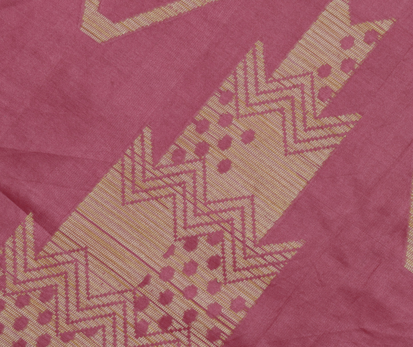 Sushila Vintage Indian Saree 100% Pure Silk Paisley Woven Sari 5 YD Craft Fabric