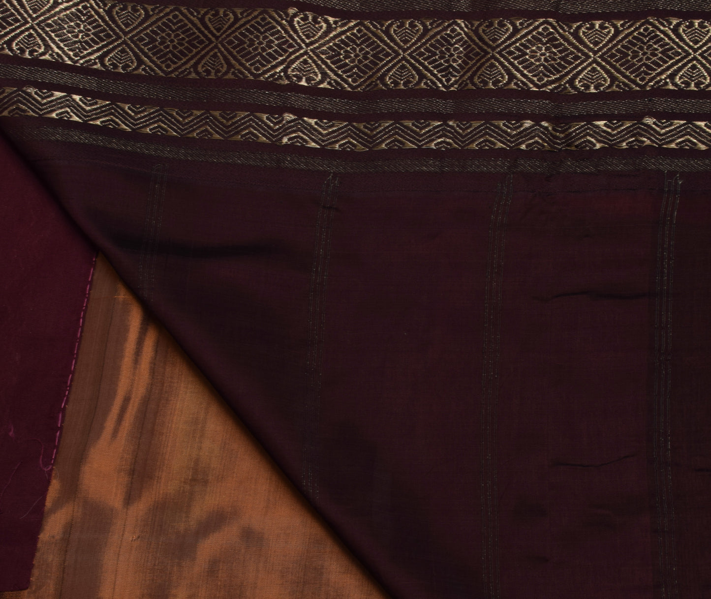 Sushila Vintage Handwoven Art Silk Saree with Zari Border Art Silk Sari Fabric