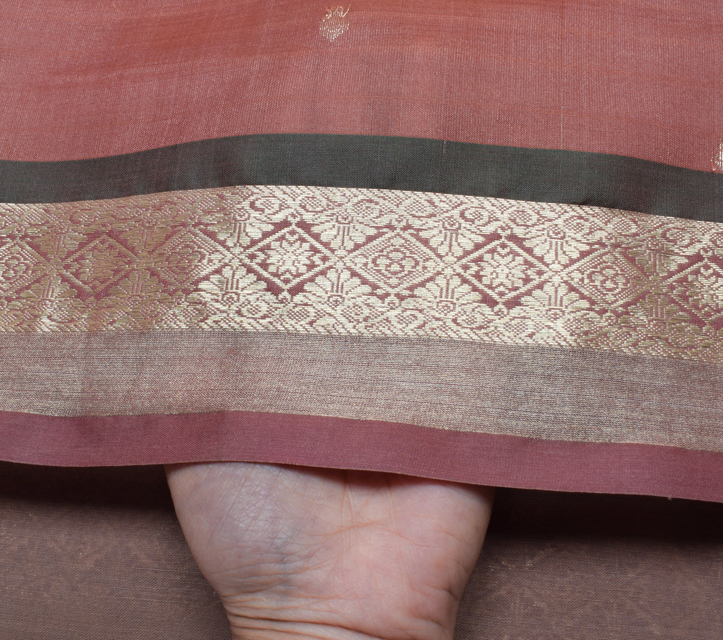 Sushila Vintage Indian Saree 100% Pure Silk Woven 5 Yard Sari Craft Fabric