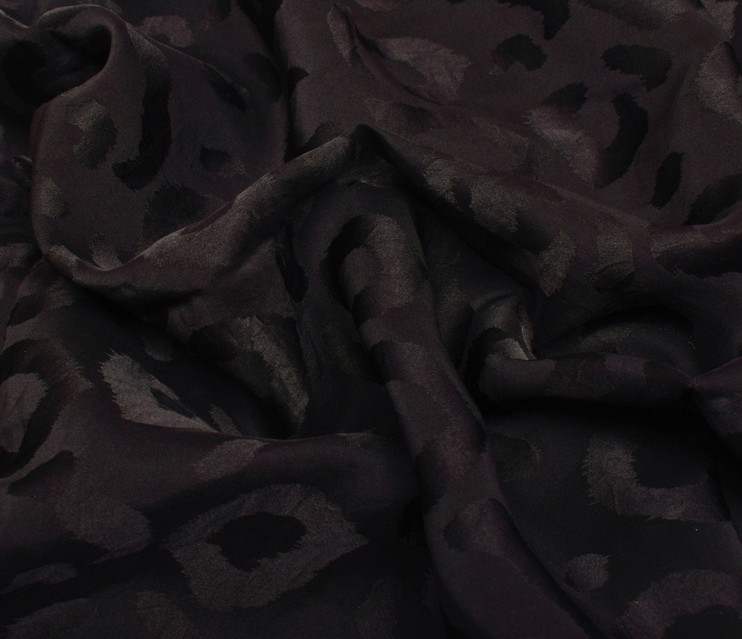 Sushila Vintage Black Saree 100% Pure Crepe Silk Hand Beaded Floral Sari Fabric