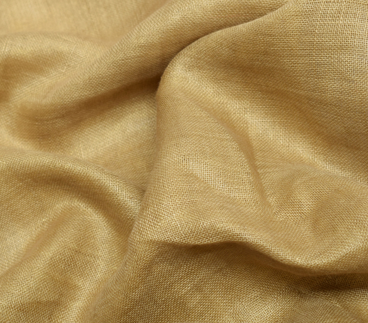 Sushila Vintage Brown Indian Saree 100% Pure Cotton Woven Sari 5 YD Craft Fabric
