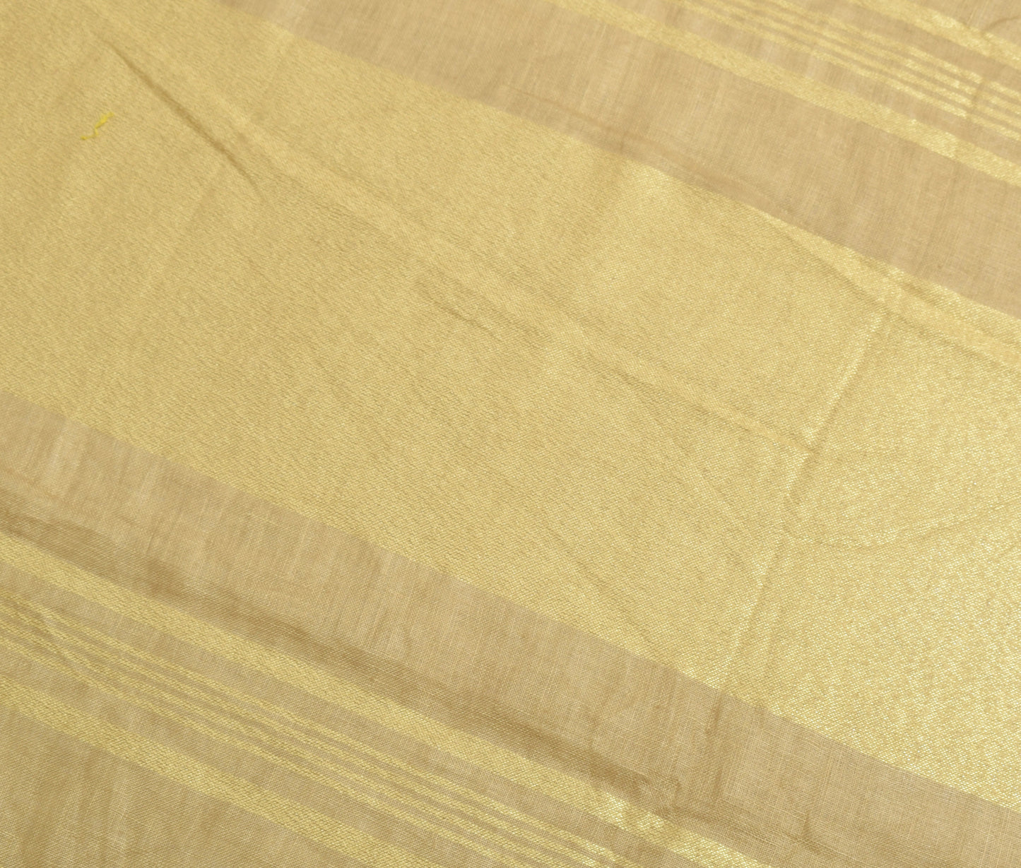 Sushila Vintage Brown Indian Saree 100% Pure Cotton Woven Sari 5 YD Craft Fabric