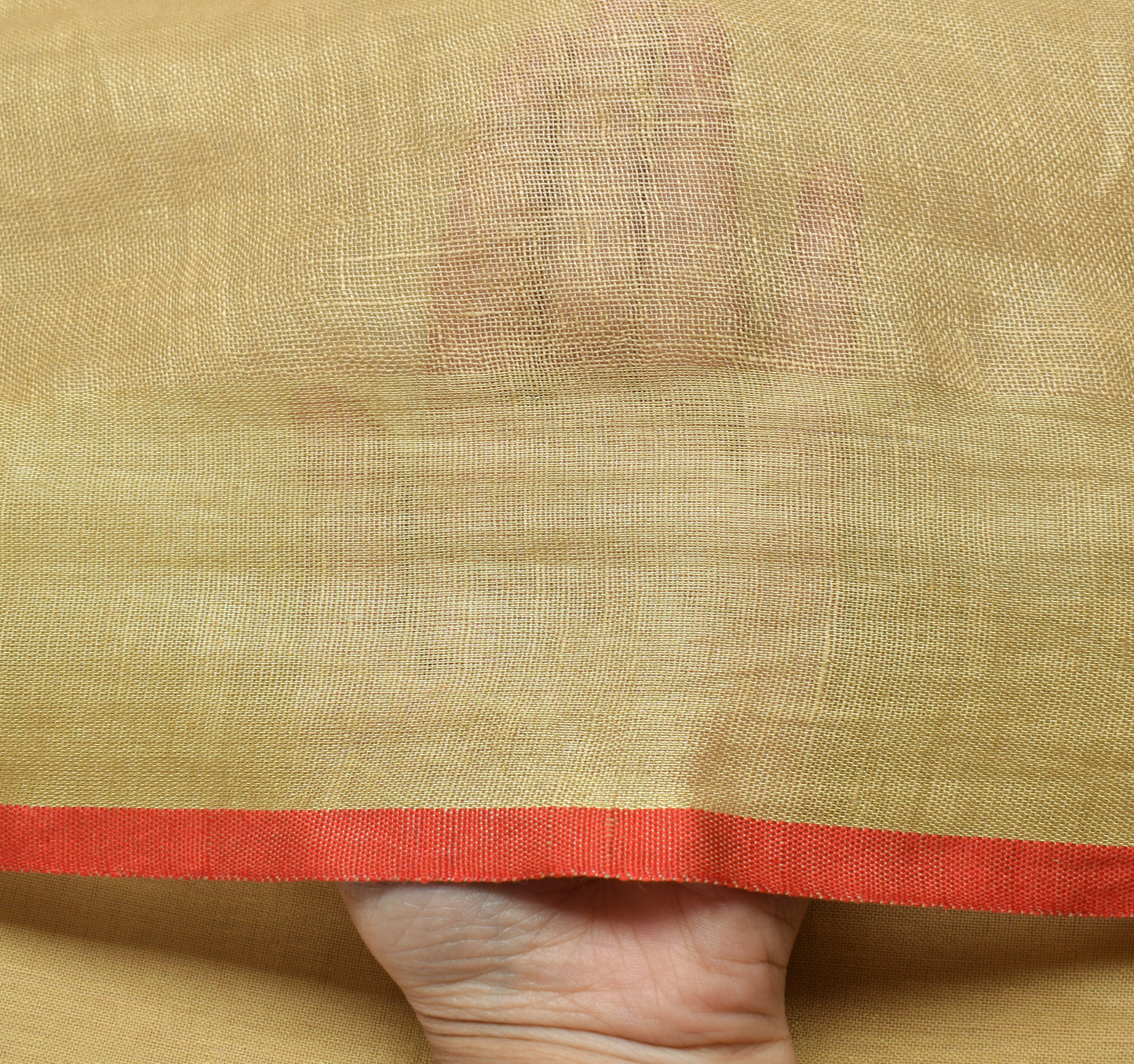 Sushila Vintage Brown Indian Saree 100% Pure Cotton Woven Sari 5 YD Craft Fabric