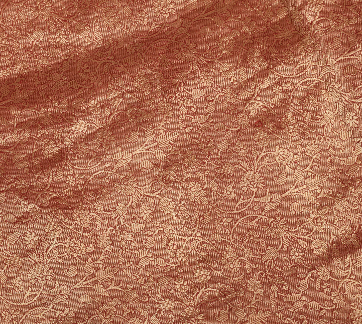 Sushila Vintage Maroon Saree 100% Pure Silk All over Woven Floral Sari Fabric